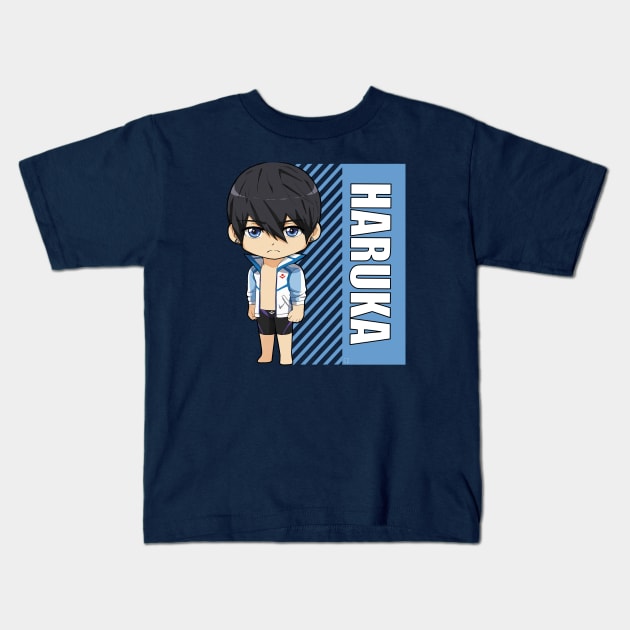 Free Chibi Haruka Nanase Kids T-Shirt by DaphInteresting